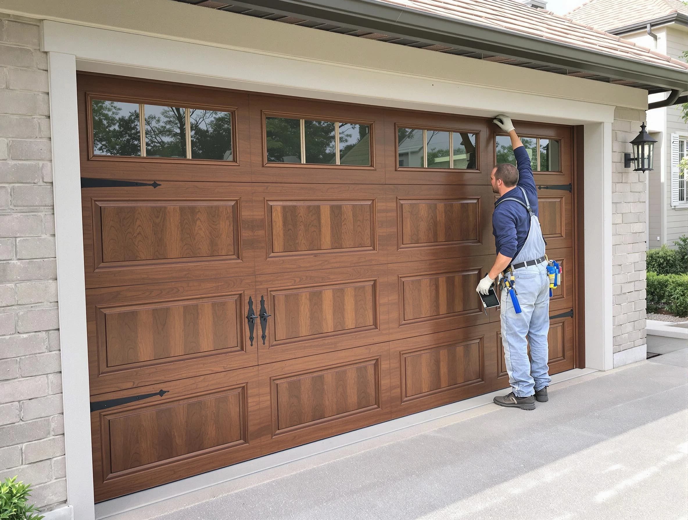 Custom garage door showcase by Princeton Garage Door Repair in Princeton