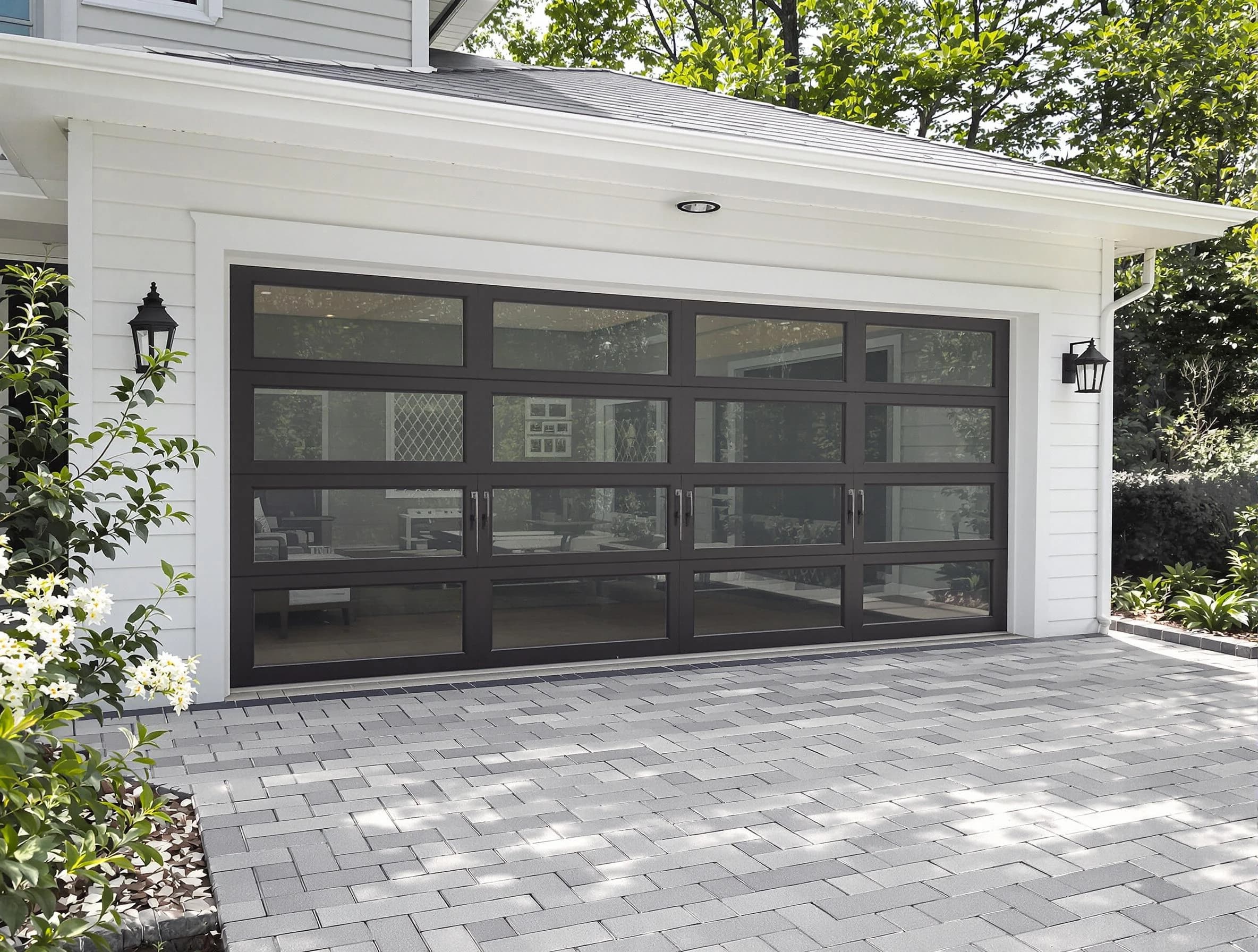 Princeton Garage Door Repair design specialist presenting custom garage door options to Princeton homeowner