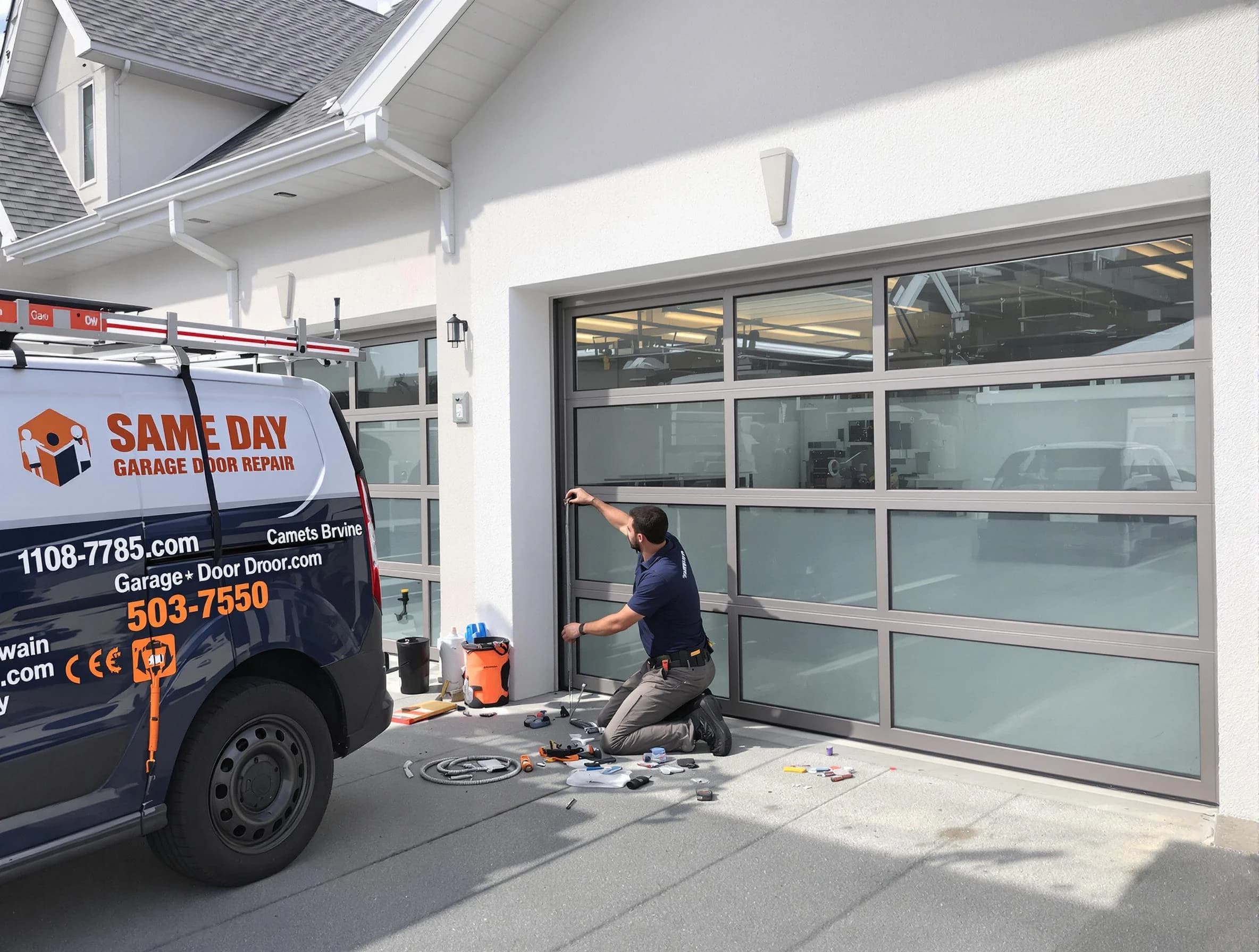 Same-day garage door repair service by Princeton Garage Door Repair in Princeton